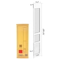 thumbnail image 2 of Elevon 1-Piece Aluminum Frame Pet Door, with Lockable Magnetic Latch Plate, Adjusted Height 75" to 83", Easy to Install, Sliding Glass Patio Door for Dogs and Cats, White, Medium Size, 2 of 9