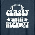 thumbnail image 3 of Instant Message - Classy Until Kickoff - Women's Lightweight French Terry Long Sleeve Shirt, 3 of 6