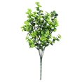 thumbnail image 2 of Artificial Green Leaf Stems,13.3 Inch Faux Greenery Green Leaves Bushes,Flexible Reusable Foliage Leaves Sprigs,Plastic Fake Christmas Greenery Pick,Realistic Faux Bouquet for Vase,Home,Garden, 2 of 4