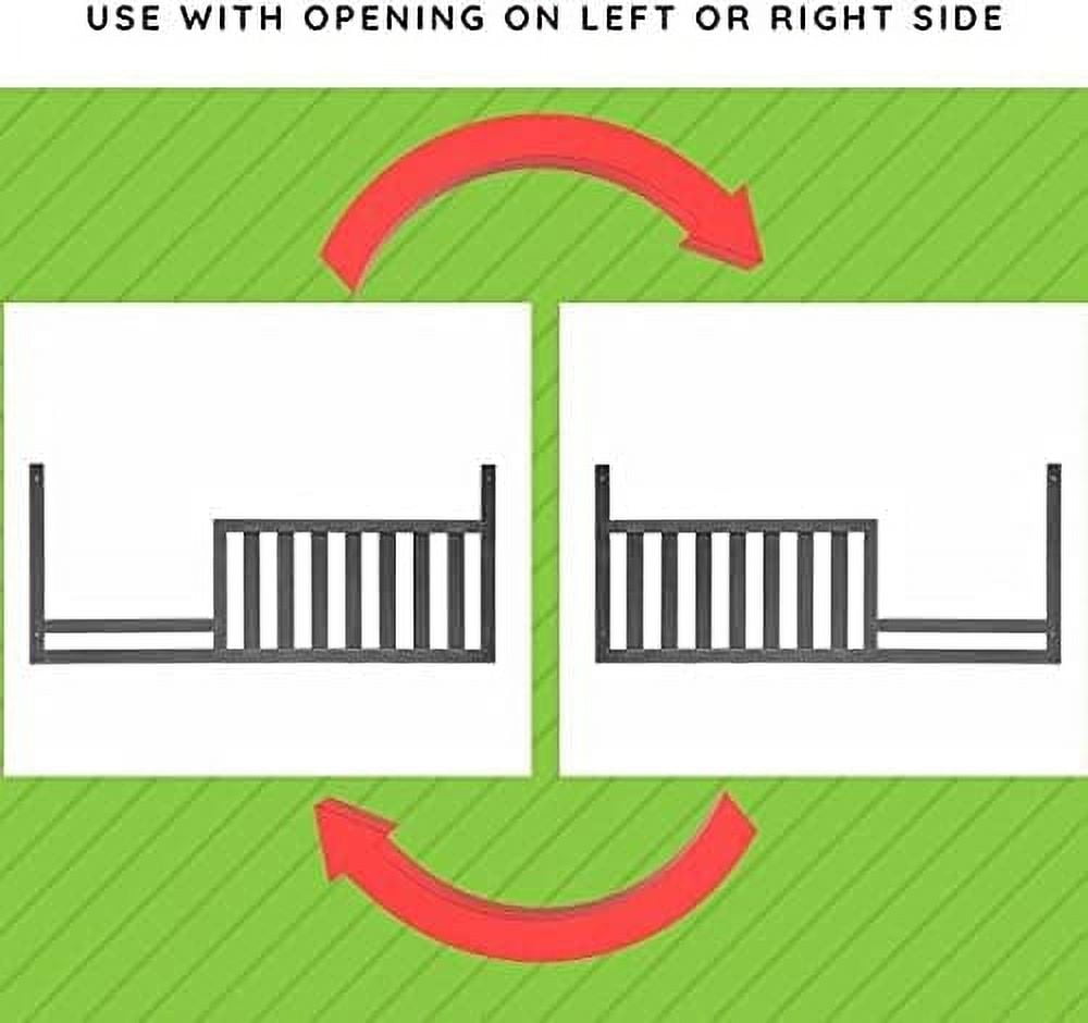 Toddler Bed Safety Guard Rail Conversion Kit for Sorelle Cribs (Gray, Model #137)