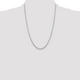 thumbnail image 5 of Diamond2Deal 10K White Gold 3.25mm Diamond-Cut Rope Chain Necklace for Men 24", 5 of 7