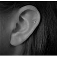 thumbnail image 3 of Minimalist 14k Gold Tiny Stud Bar Earrings Line Earrings Simplify Stick Earrings, 3 of 16