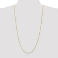 thumbnail image 2 of Real 14kt Yellow Gold 1.5mm Diamond Cut Parisian Wheat Chain; 30 inch; Lobster Clasp; for Adults and Teens; for Women and Men, 2 of 5