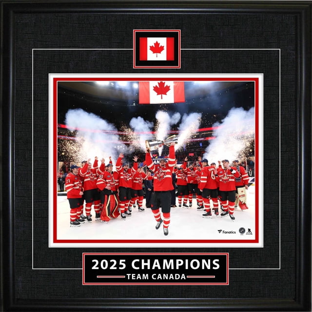 Team Canada Série Classique Encadrée 8x10 Champions des Quatre Nations 2025