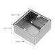 thumbnail image 2 of FOMIYES Caja De Metálica De Inoxidable Superficie Para Pared Con Panel Multifuncional, 2 of 7