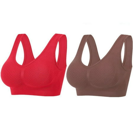 ZHENHONG Bras for Women Plus Size 2Pcs Gathering Bra Comfortable Corset Front Alternating Side Button Lace Bra Slim Shaping Bra Blue Woman Blending Bra M