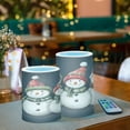 thumbnail image 3 of Yayeee Flameless Candles with Remote Flickering Battery Operated Multi Color Changing, Red Snowmen, 3 of 7