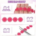 thumbnail image 3 of Uxcell Daisy Flower Lace Trim for DIY Crafts Sewing Trim Embellishments Rose Red, 3 of 6