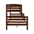 thumbnail image 3 of Linon Levi Lit Superposé Simple sur Double en Bois avec Échelle Intégrée, Brun Espresso, 3 of 15