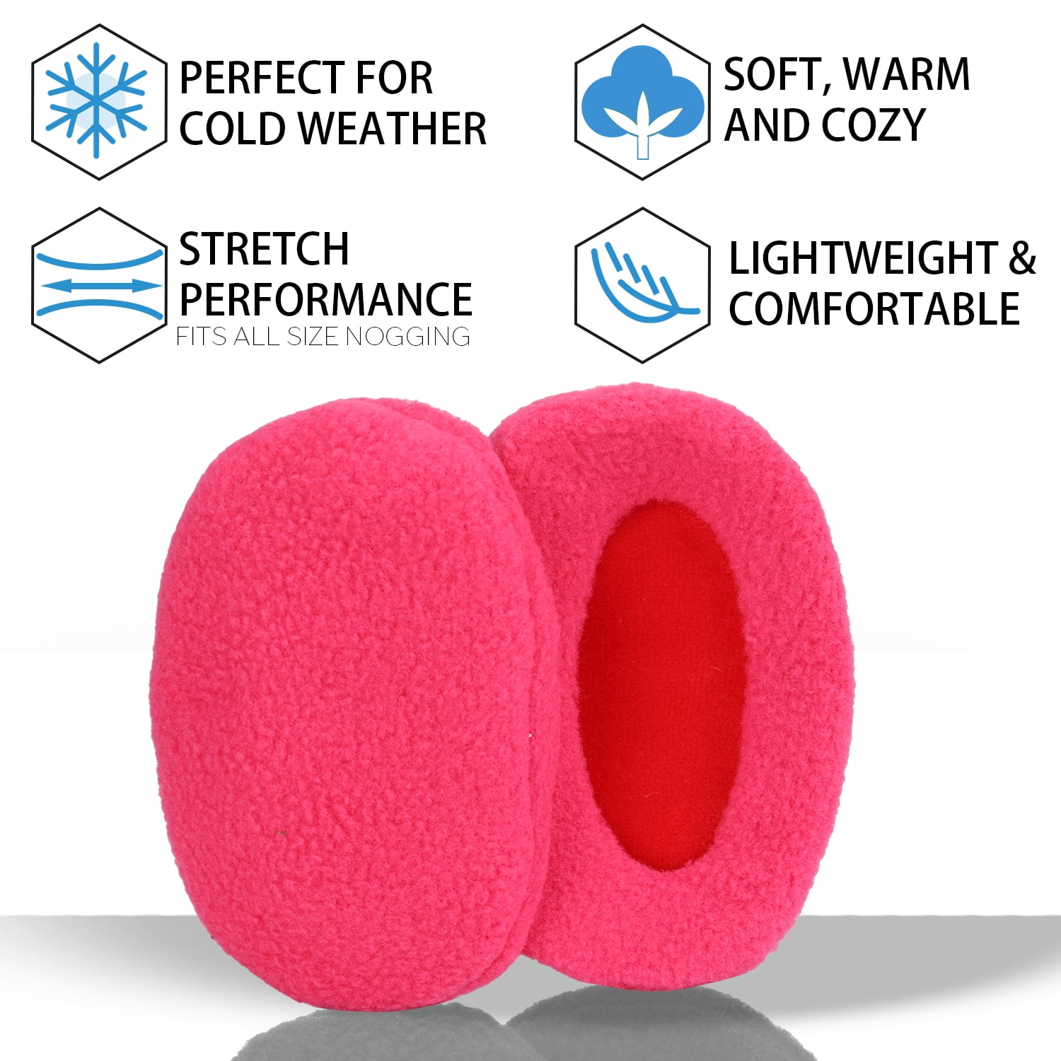 Universal Winter Ear Muffs Earbags Bandless for Children Adults,Warm