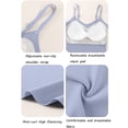 thumbnail image 6 of Blue Tank Tops for Women V Neck In Bra Tank High Strechy Sleeveless Slim Fit Tops Camisole Workout Tops on Sale, 6 of 6