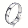 thumbnail image 4 of Polished 925 Sterling Silver Band Ring - Perfect for Casual Attire & Parties,12, 4 of 6