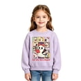 thumbnail image 2 of Likimi Toddler Kids Girls Halloween Sweatshirts Hallowmas Ghost Print Crew Neck Sweatshirt For Girls Long Sleeve Loose Fit Comfortable Pullover Size 5-6 Years, 2 of 3