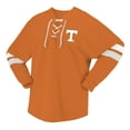 thumbnail image 2 of Unisex Spirit Jersey Tennessee Orange Tennessee Volunteers Lace-Up V-Neck Long Sleeve T-Shirt, 2 of 3