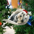 thumbnail image 3 of Chihuahua Christmas Ornament, Sleepping in Angel Wings Christmas Tree Hanging Decoration Car Rearview Mirror Sleepy Dog Ornament Holiday Ornament, 3 of 5
