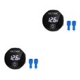 thumbnail image 3 of Youkk DC 5V-48V Voltmeter with Terminal LED Digital Display Car Voltage Meter IP65 Waterproof Accessory for RV Vehicle Automobile White 2Set, 3 of 6
