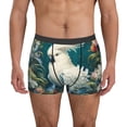 thumbnail image 1 of Fotbe Tropical Parrot Floral Artwork Calzoncillos Tipo Boxer con Bolsa de Soporte Total para Hombre, X-Temp Fresco, Transpirable y de Secado Rápido-X-Large, 1 of 5