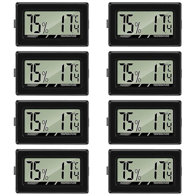 Termómetro Higrómetro Mini LCD digital para interiores DENGXMXG Medidor de humedad oficina Habitación de bebé Livi