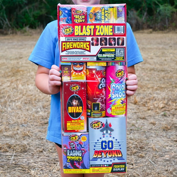 TNT Fireworks Blast Zone Ground Based Fountain Assortment