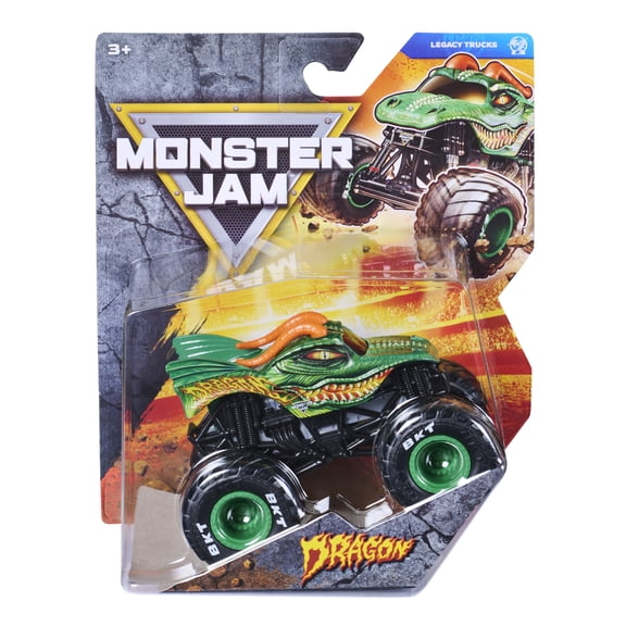 Monster Jam, Official Dragon Monster Truck, Die-Cast Vehicle, 1:64 Scale, Kids Toys for Boys Ages 3 and up