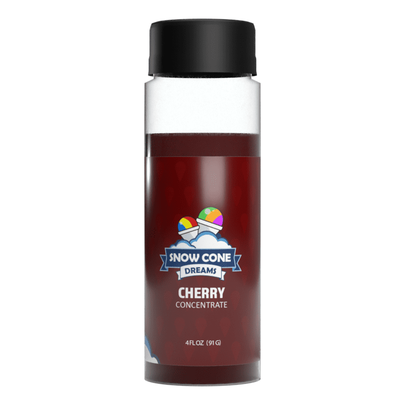 Cherry Snow Cone and Shaved Ice Flavor Concentrate 4oz Add Sugar