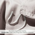 thumbnail image 5 of Southshore Fine Living, Inc. Pinch Pleated Pinktuck Twin Duvet Cover Bedding Set, Bone, 5 of 9