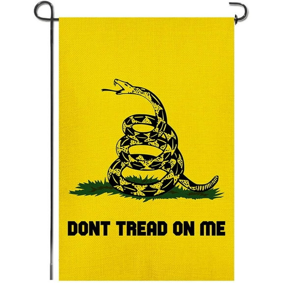 Dont Tread On Me Garden Flags for Outside 12x18 Inch Double Sided American Gadsden Yard Lawn Garden Flags Banner for Indoor Outdoor Yard Lawn Wall or Room