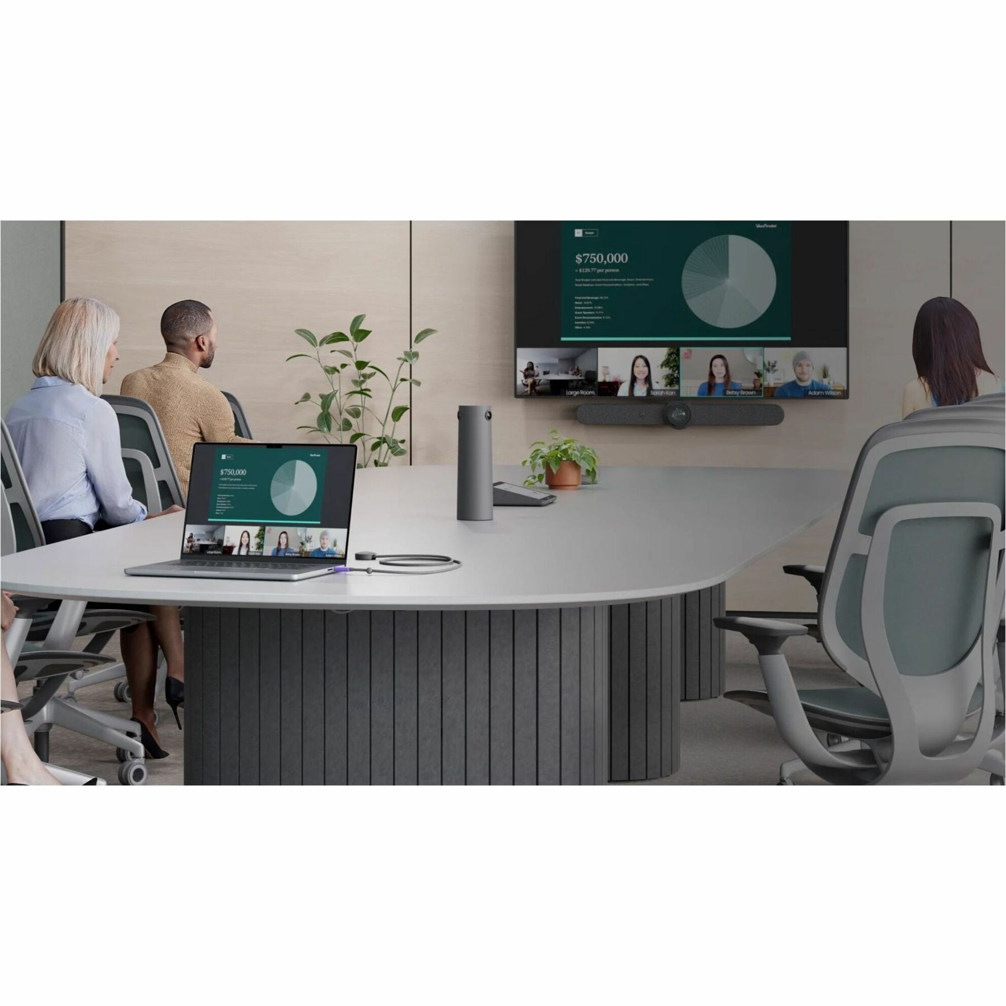 Logitech Extend - 2 x Network (RJ-45) - 5 x USB - 1 x HDMI Out - 2160p - 4K - 3840 x 2160 - Twisted Pair - Category 6, Category 6a, Category 5e - Notebook, Video Conferencing Camera, Meeting Room, ...