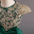 thumbnail image 4 of Vestido de Flor para Niña Fiesta de Boda Princesa Encaje Talla 150 (9-10 Años, 53 Verde), 4 of 5
