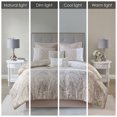 thumbnail image 2 of 8 Pieces Comforter Set, Oversized Quilt Set for All Seasons, 1 Comforter, 2 Shams, 1 Bedskirt, 2 Decorative Pillows, 2 Euro Shams, Blush, 2 of 9