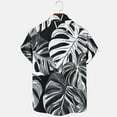 thumbnail image 5 of Short Sleeve Hawaiian Shirts for Men Casual Button Down Shirt Tropical Printed Summer Vacation Beach Shirt, 5 of 6