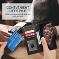 thumbnail image 6 of Allytechgroup for Apple iPhone 12 Pro Max Case Wallet, Retro PU Leather Slim Fit Business Style Magnetic Closure Cards Slots RFID Blocking Phone Case for Women Men, Black, 6 of 6