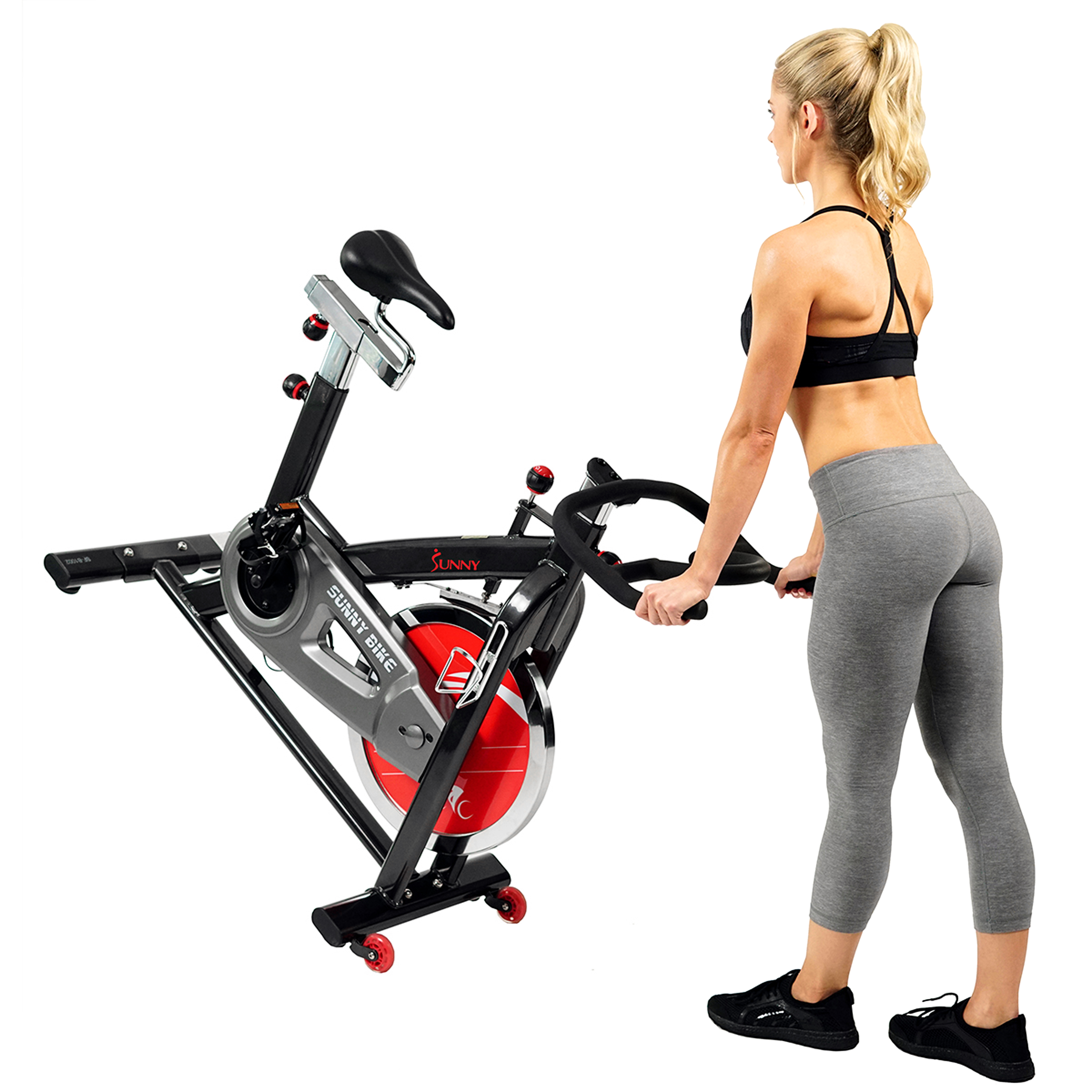 Sunny Health & Fitness Indoor Cycling Exercise Bike Workout Machine Belt Drive - SF-B1002 - image 3 of 9