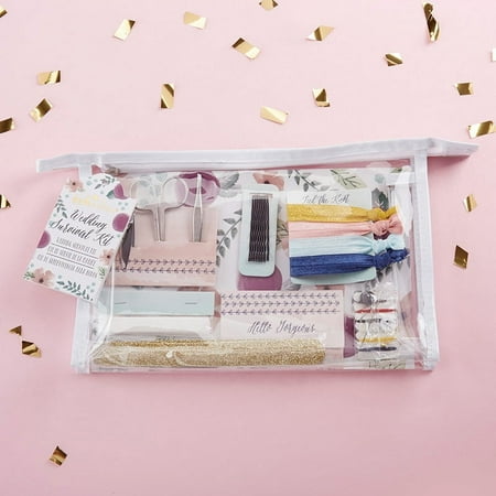 Kate Aspen Floral Wedding Survival Kit, Gift Basket & Set, 4 Pieces