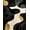 Black, Pattern 2, variant on Flatwoven High Traffic Area Rug, Lezlee Abstract Marble Veins Modern Gold Border, Non Slip, Stain Resistant, Washable Area Rugs for Living Room, Bedroom(White, 4X6)