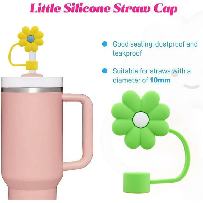 8Pcs Straw Cover for Stanley Cup, Upgrated 10mm Silicone Straw Covers  Cap,Cute Cartoon Dust-Proof Re…See more 8Pcs Straw Cover for Stanley Cup