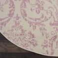 thumbnail image 2 of 5' Cream Round Damask Power Loom Area Rug, 2 of 8