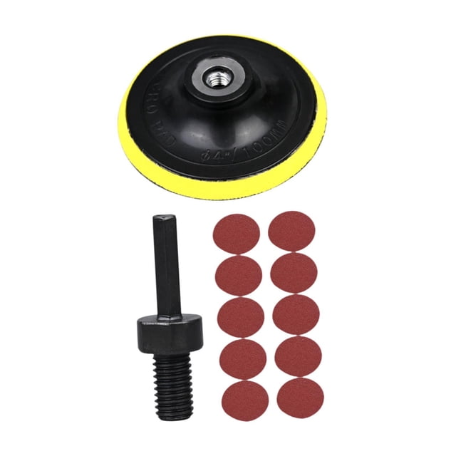 Soporte de disco de cambio rápido Zulema 100 mm con 10 hojas de lija