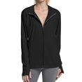 thumbnail image 4 of WTOBBY Women's Cooling Ice Silk UPF Sun Shirt with Built-in Face Mask - Long Sleeve Hooded Sun Protection Top for Summer Hiking, Travel & Outdoor Activities ,Black XL, 4 of 5