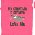 thumbnail image 4 of Inktastic Grandma and Grandpa Love Me Sloth Girls Baby Bodysuit, 4 of 5