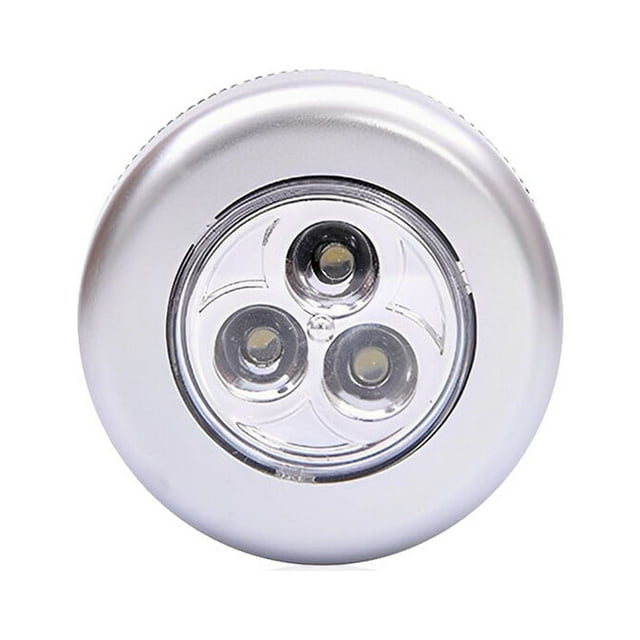 3 LED Battery Powered Wireless Lightweight Night Light High Quick Installation 3 Flexibility Stick Tap Closet Lamp Quick Installation for Wardrobe