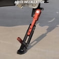 thumbnail image 3 of Motorcycle Kickstand Adjustable Tripod Holder, CNC Aluminum Alloy Foot Side Support Stand Parking Kickstand Universal Motorcycle Accessories, 3 of 6