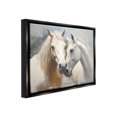 thumbnail image 4 of Stupell Industries White Country Horses Animals & Insects Painting Black Floater Framed Canvas Art Print Wall Art, 21 x 17, 4 of 10