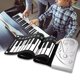 thumbnail image 2 of Piano enrollable portátil de 49 teclas con 8 modos de batería y batería recargable, ideal para niños y principiantes, embalaje plateado claro de luna, 2 of 5