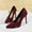 Wine, variant on Women's Suede High Heel Party Pointed Toe Pumps