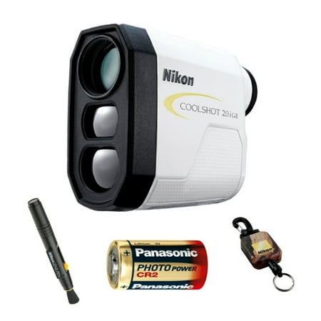 Nikon COOLSHOT 20i GII Golf Laser Rangefinder with Extra Battery & Tether Bundle