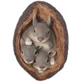 thumbnail image 1 of Funny Garden Tree Bark Decoration, Spring Outdoor Creative Ghost Face/Owl/Rabbit Garden Tree Statue Figurine Ornament, Poly Resin Yard Tree Hugger Props, Tree Sculpture Garden Decor (Rabbit), 1 of 6