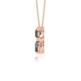 thumbnail image 5 of Natural Labradorite Cat Design Pendant Necklaces for Women in 18K Rose Gold Vermeil, November Birthstone Jewelry Gift Her Birthday, Wedding Anniversary, Mothers Day, Party, Valentines, 5 of 7