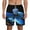 White, variant on Blue Viper Snake for Men's Swimming Trunks Swim Trunks Quick Dry Swim Shorts with Mesh Lining Funny Swimwear Bathing Suits