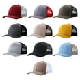 thumbnail image 2 of CSChome Baseball Cap Unisex Baseball Adjustable Hollow Mesh Lightweight Long Brim Color Matching UV Protection Outdoor Daily Trucker Hat, 2 of 7